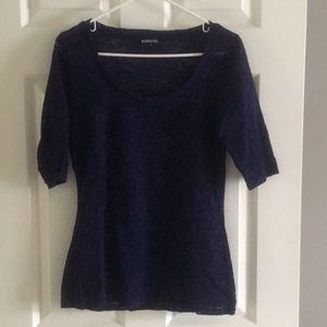 EUC lace overlay top -large!